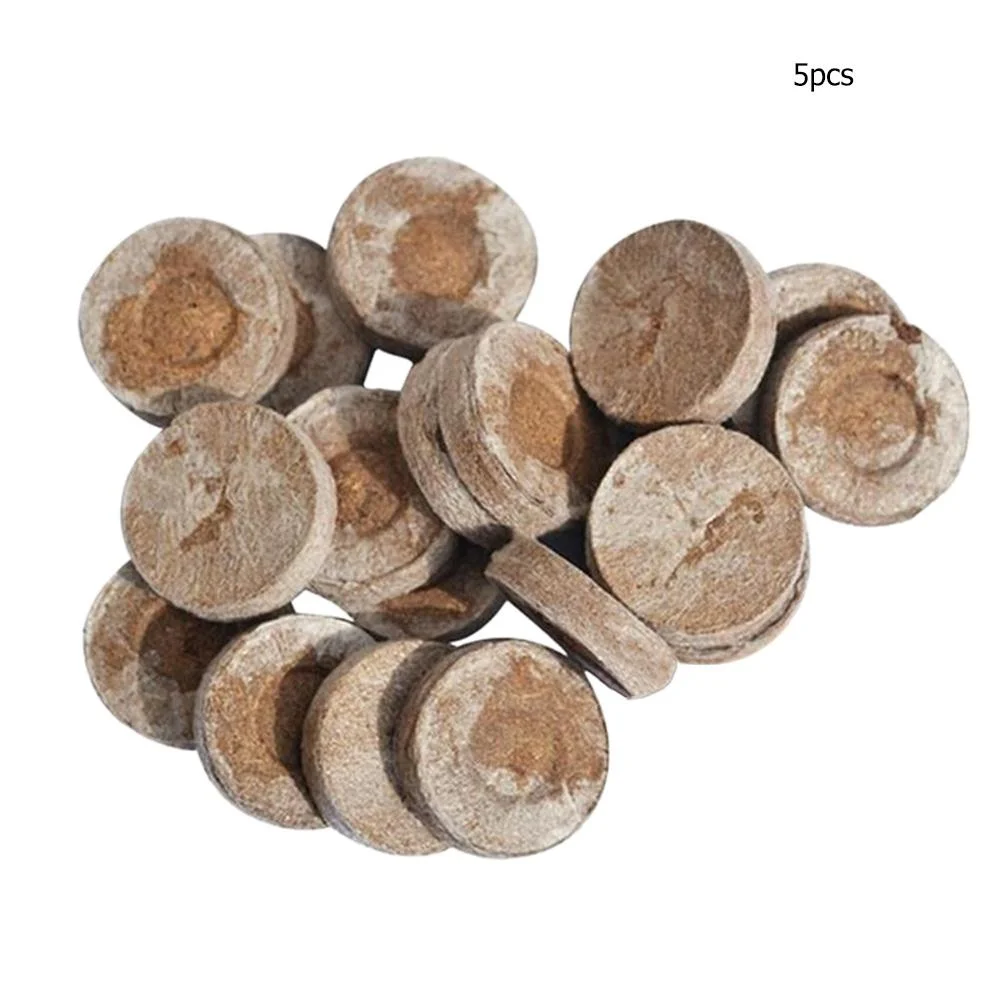 30mm Jiffy Peat Pellet Grain Starting Tray Plug Nutrient Soil Block (30pcs)
