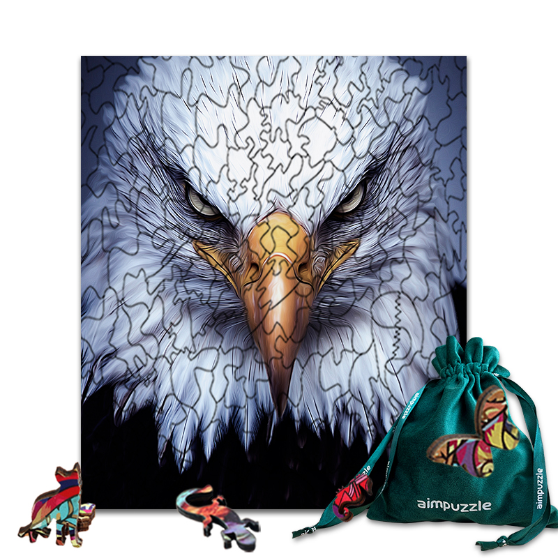 Fierce Eagle Wooden Jigsaw Puzzle