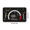 LED Digital Motorcycle Speedometer Adjustable Motorbike Dashboard Larger Board