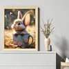 Rabbit In Tea Cup - 11CT Stamped Cross Stitch 40*50cm/15.75*19.69in