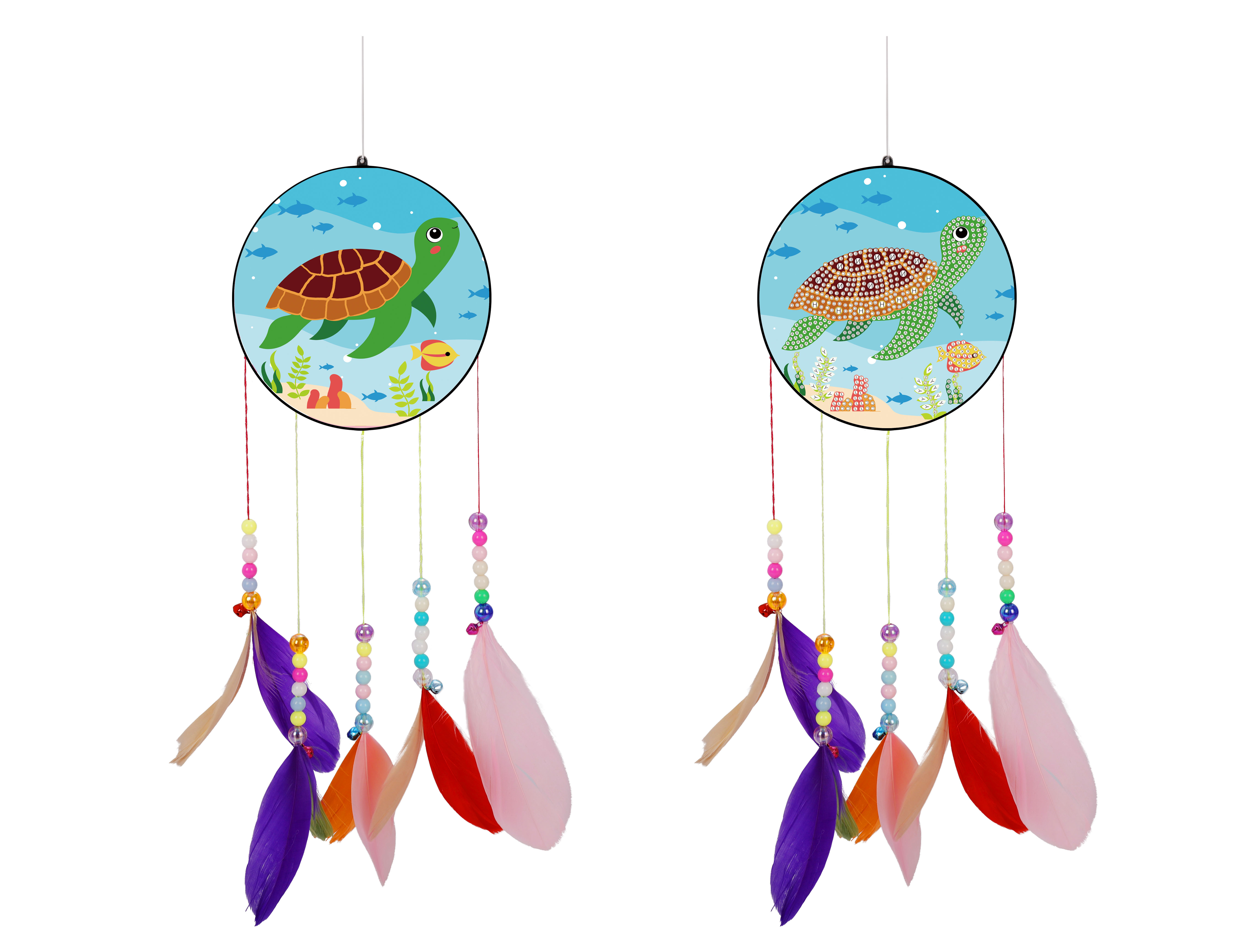 

Sea Turtle Acrylic Lucky Wind Chime - 5D DIY Craft Pendant, 501 Original