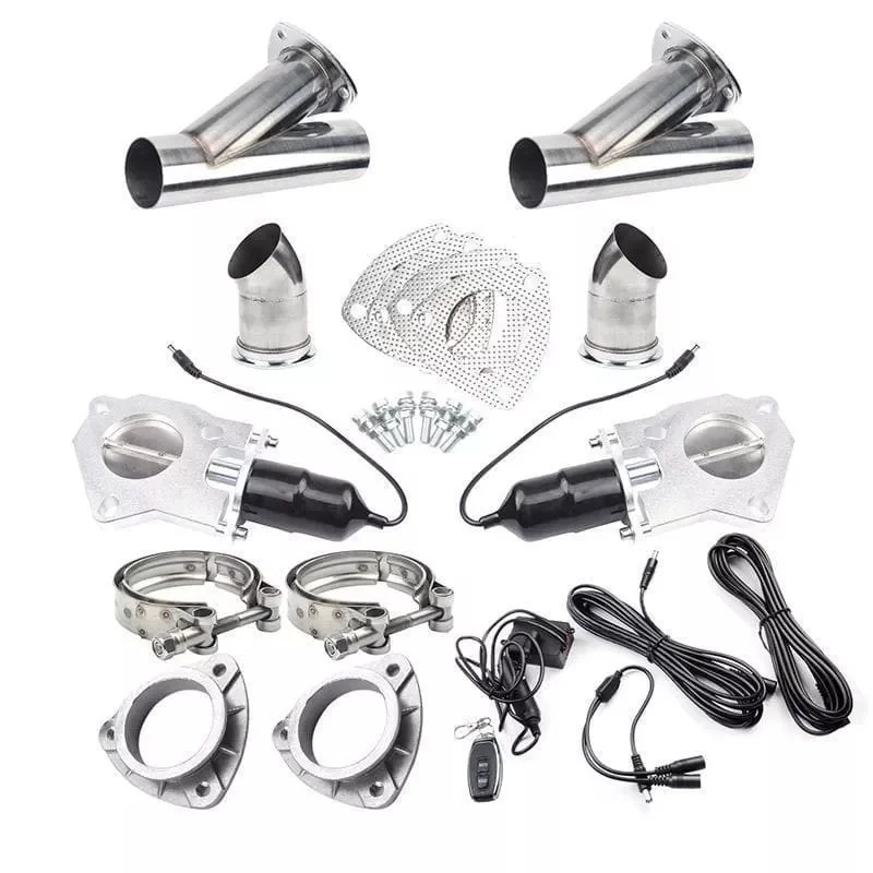 Garlaven 2.0/2.25/2.5/3 Inch Dual Electric Exhaust Cutout Valve Remote Switch 1 Pack