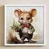 Winter Rat - 11CT Stamped Cross Stitch 40*40cm