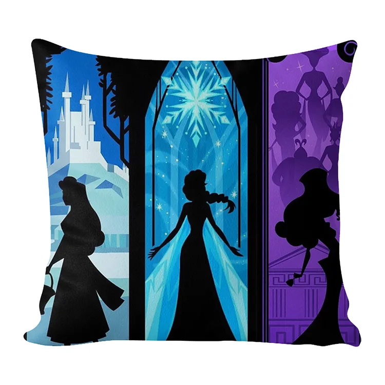 Pillow - Silhouettes - Disney Princesses 11CT 50*50CM