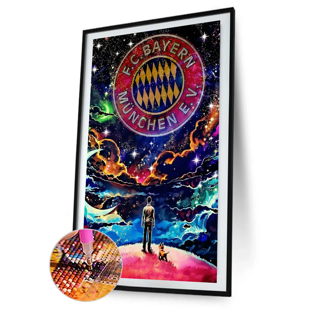 Diamond Painting - Full Round Drill - Bayern Munich Team(30*50cm)