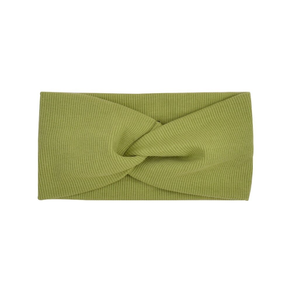 2020 Cute Solid Color Baby Headband For Girls Cotton Twisted Knotted Turban Elastic Hair band Children Headwrap Hair Accessories