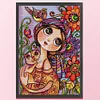 Girl With Big Eyes-14CT Stamped Cross Stitch 29*40cm/11.42*15.75in(Brand)