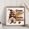 Coffee Gnome - 11CT Stamped Cross Stitch - 40*40cm
