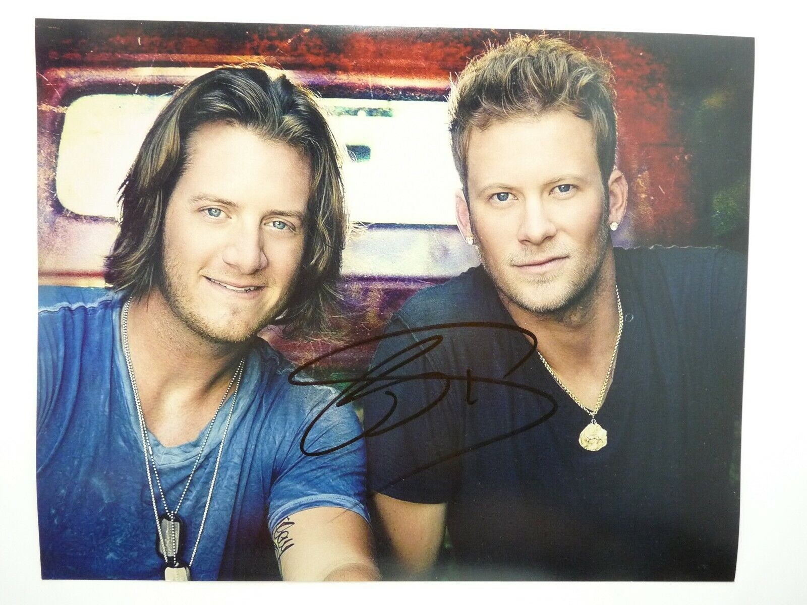 Florida Georgia Line Brian Kelley Autographed 11x14 Photo Poster painting PSA Guarantee 1 f3