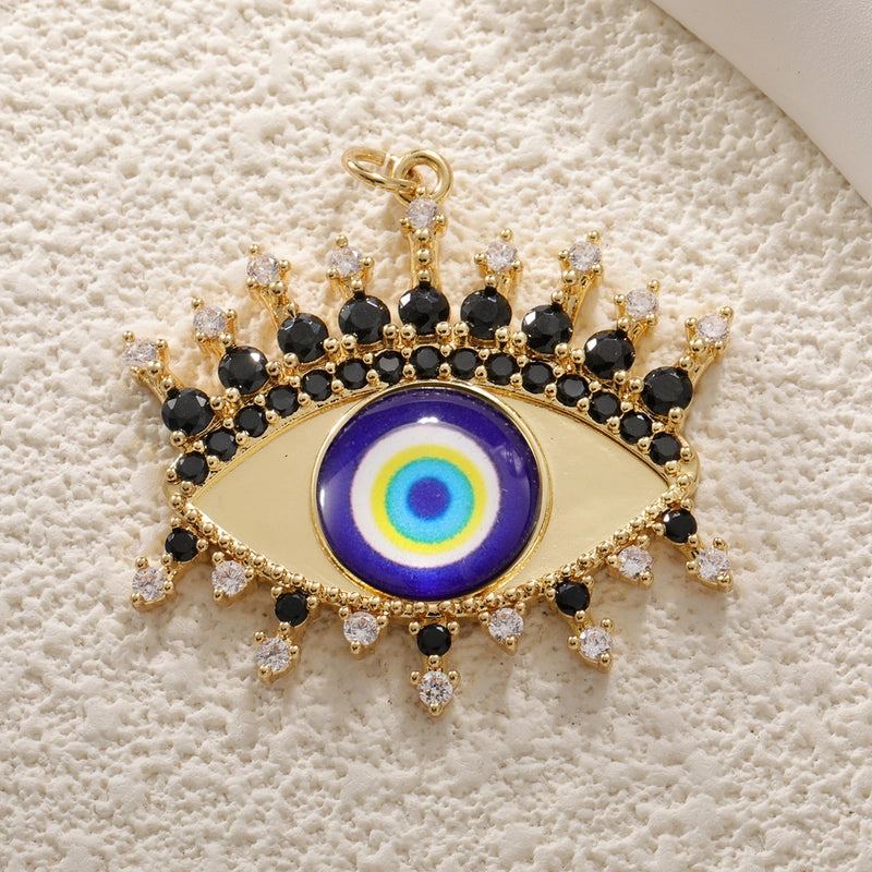 1 Piece Copper Devil’s Eye Jewelry Accessories Pendant