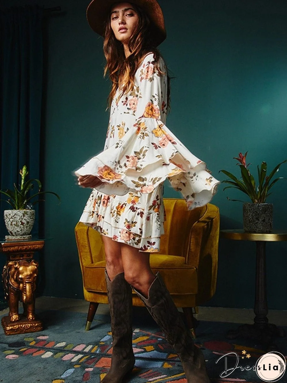 Elegant Floral Dress