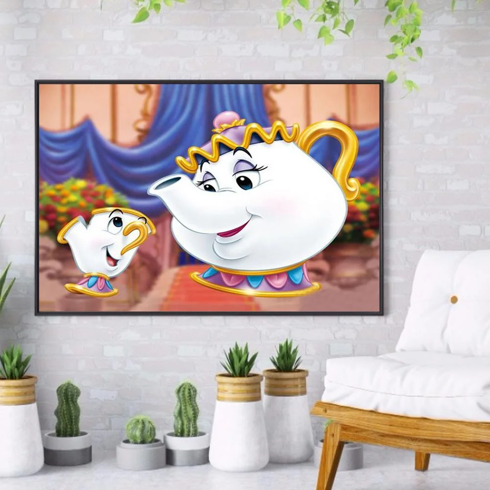 Diamond Painting - Full Round Drill - Mrs.Potts(40*30cm)