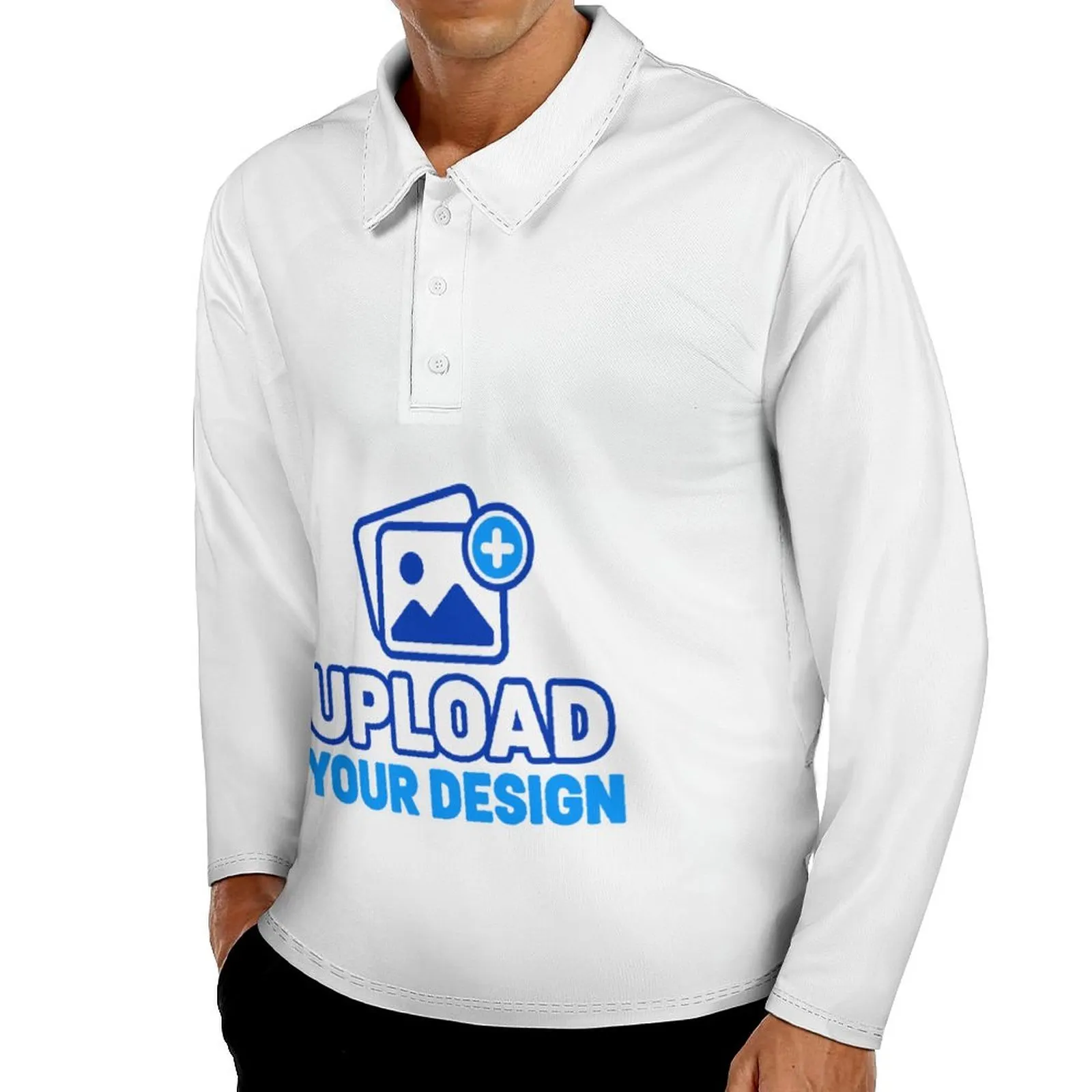 Men's Sports Polo Shirt custom product view 8