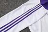 Joyfball 2024/2025 Real Madrid Long Zipped Jacket white Retro version Soccer Jersey 1:1 Thai Quality 