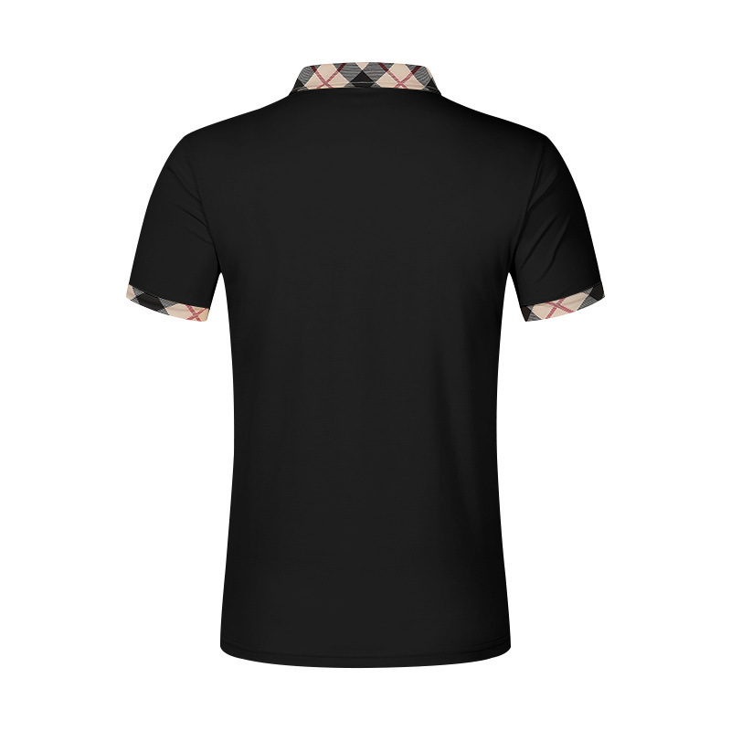 2026 New Men’s Color-Block Polo Shirt Summer European & American Casual Short Sleeve Quick-Dry T-Shirt