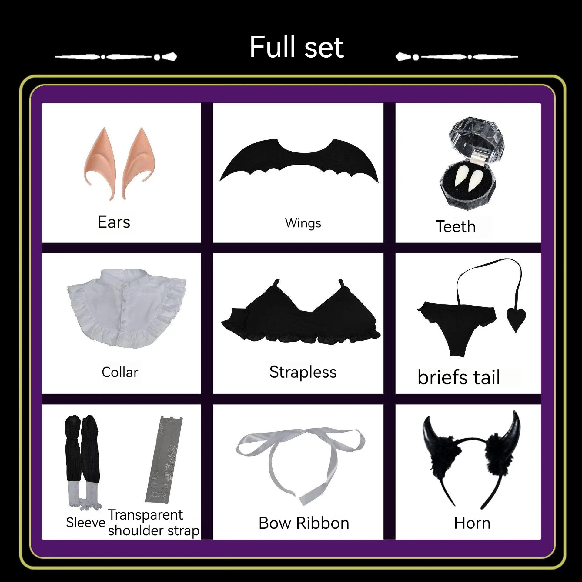 [Wetrose] In Stock Marin Kitagawa Liz kyun Cosplay Costume My Dress-Up Darling Demon Devil Girl Hot Sexy Phantom Anime Halloween Cos