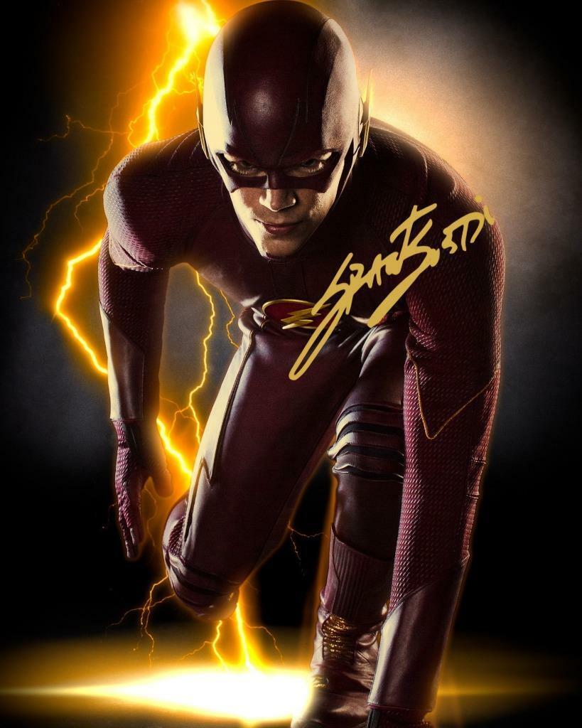 Grant Gustin The Flash SIGNED AUTOGRPHED 10 X 8