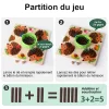 Jeu de comptage d'apprentissage du plateau h&eacute;risson