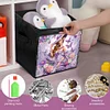 (US Local)DIY Diamond Painting Storage Box Canvas Organizer Box Diamond Painting Kit (C)
