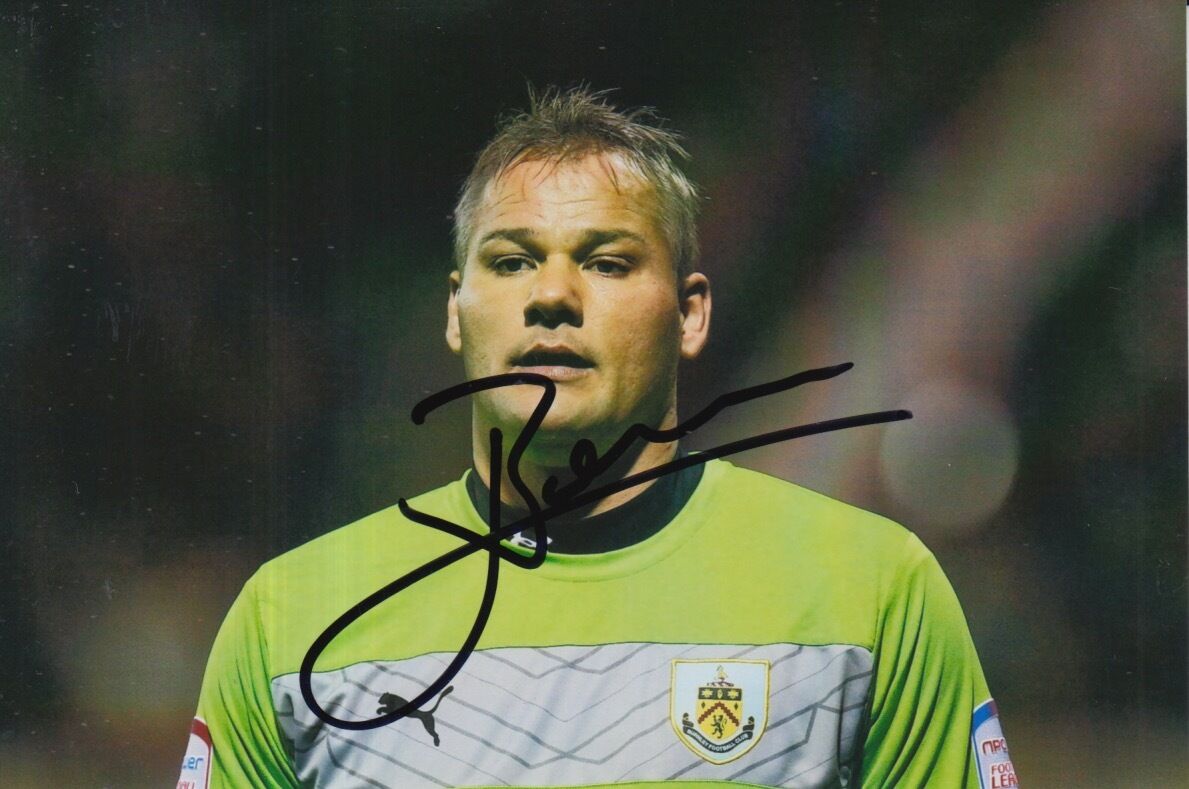 BURNLEY HAND SIGNED BRIAN JENSEN 6X4 Photo Poster painting 1.