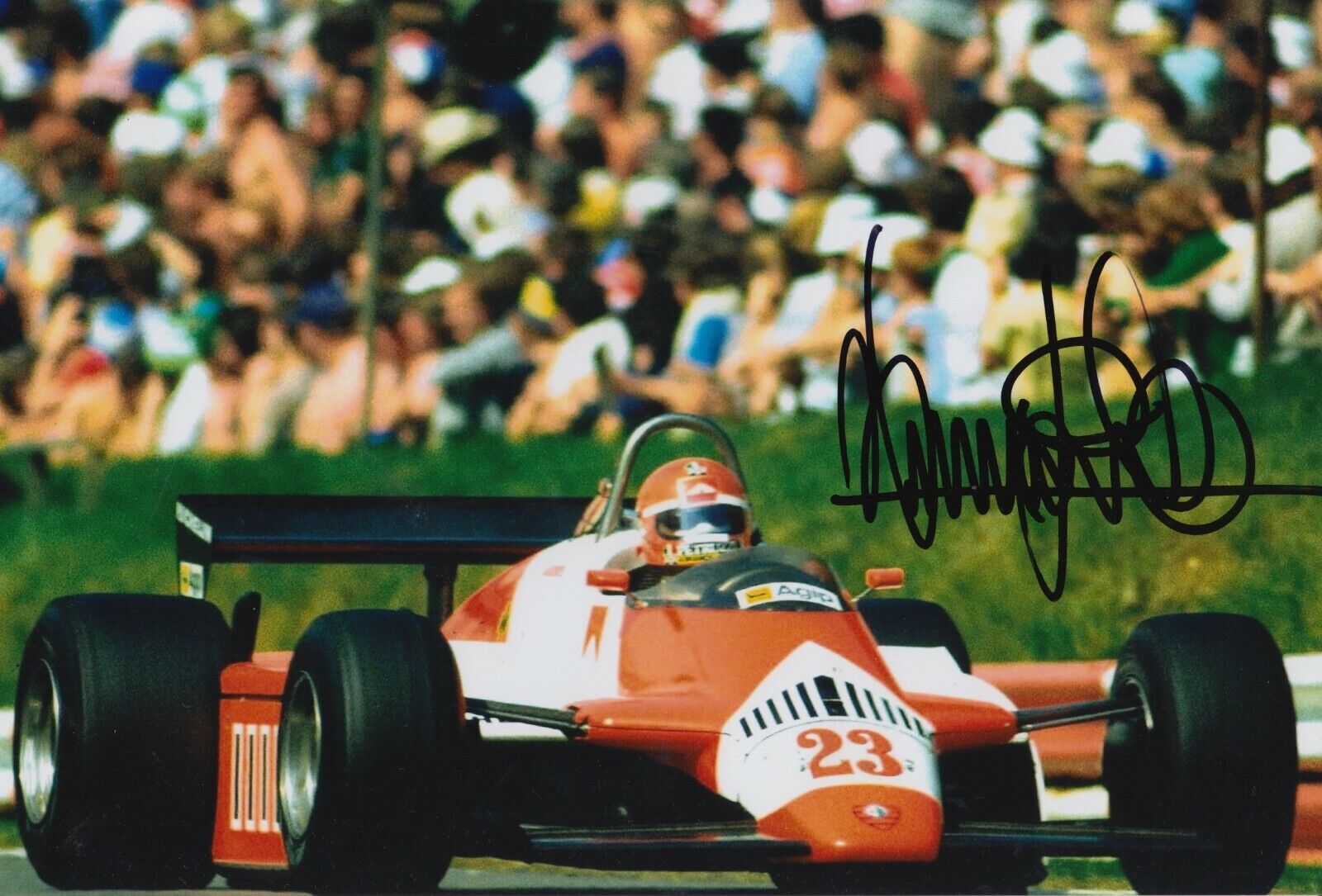 Bruno Giacomelli Hand Signed 12x8 Photo Poster painting - F1 Autograph 3.