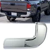 KUAFU Rear Bumper End Caps RH Compatible with 2016-2023 Toyota Tacoma w/o Parking Sensors Holes Chrome Covers Corner Extension Replacement for TO1105131