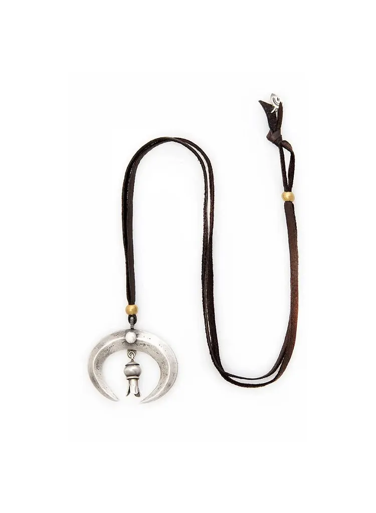 Necklace, Leather Thong, Naja Blossom, Dennis Hogan