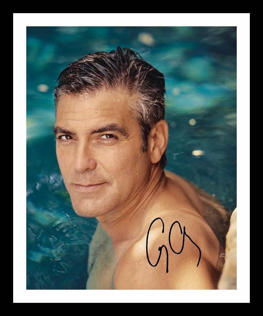 George Clooney Autograph Signed & Framed Photo Poster painting 4