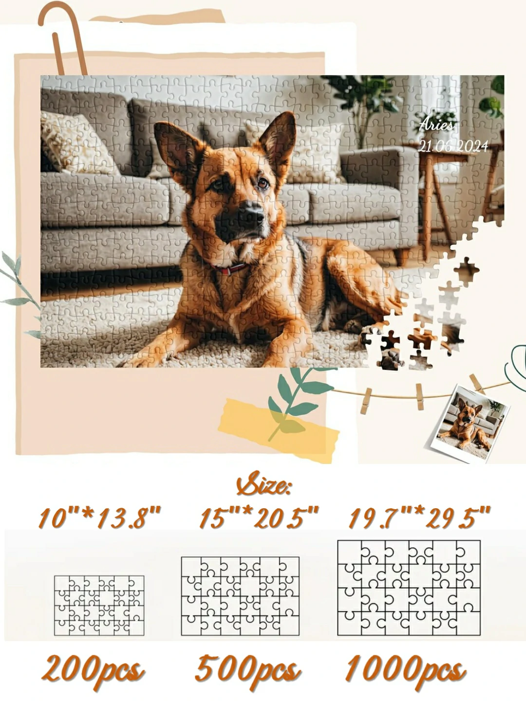 Custom Pet Jigsaw Puzzles Gift