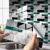 12/24 pi&egrave;ces Autocollant de carrelage mural auto-adh&eacute;sif 3D