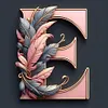 Diamond Painting -DIY Round Drill Letter E(40x40cm)