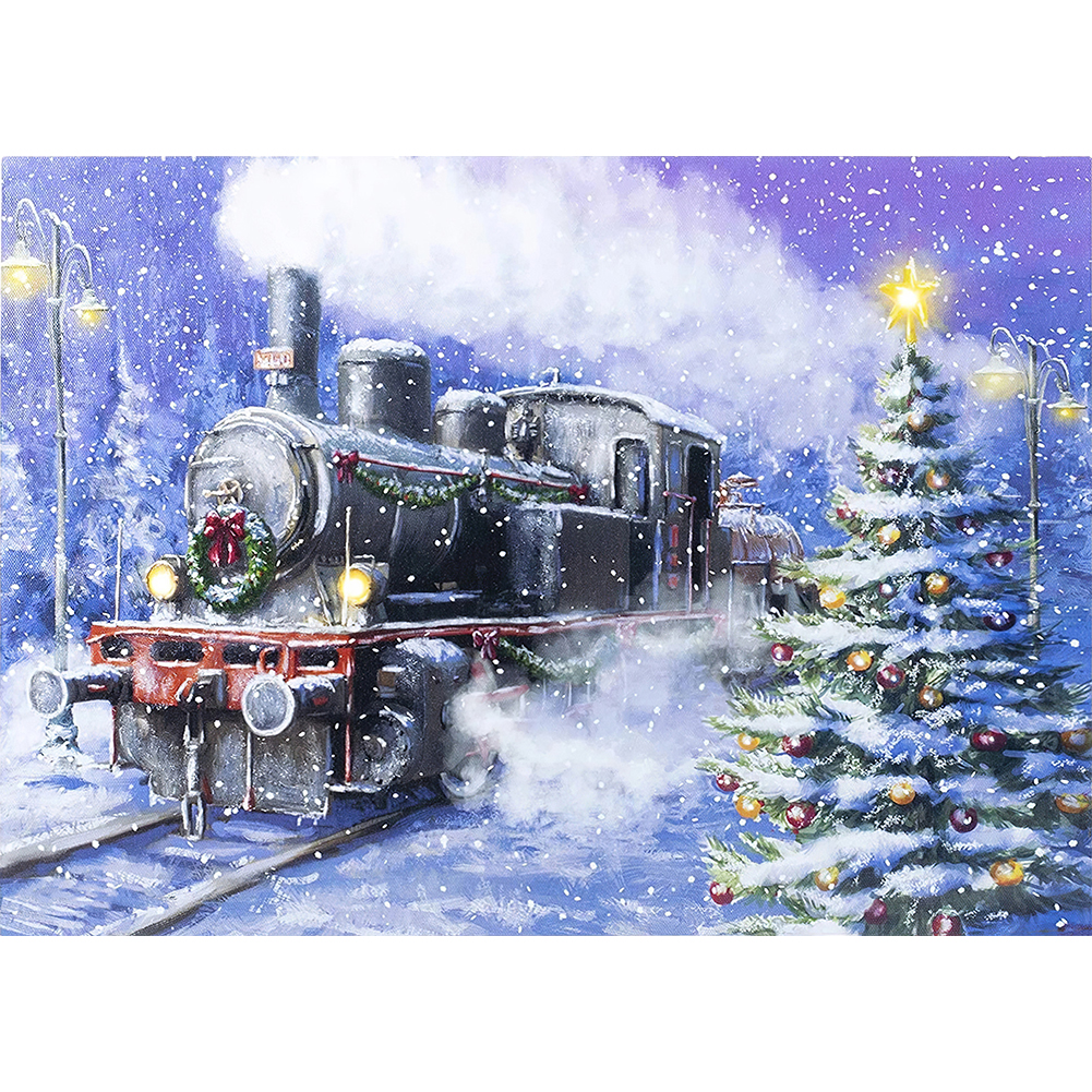 

Snow Train - Round Drill Diamond Painting - 40*30CM, 501 Original