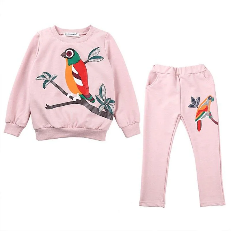 Toddler Gril Clothing Sets Auutmn Winter Girls Outfit Clothes Kids Suit Tracksuit For Children Infant Top+Pants 3 4 5 6 7 Years