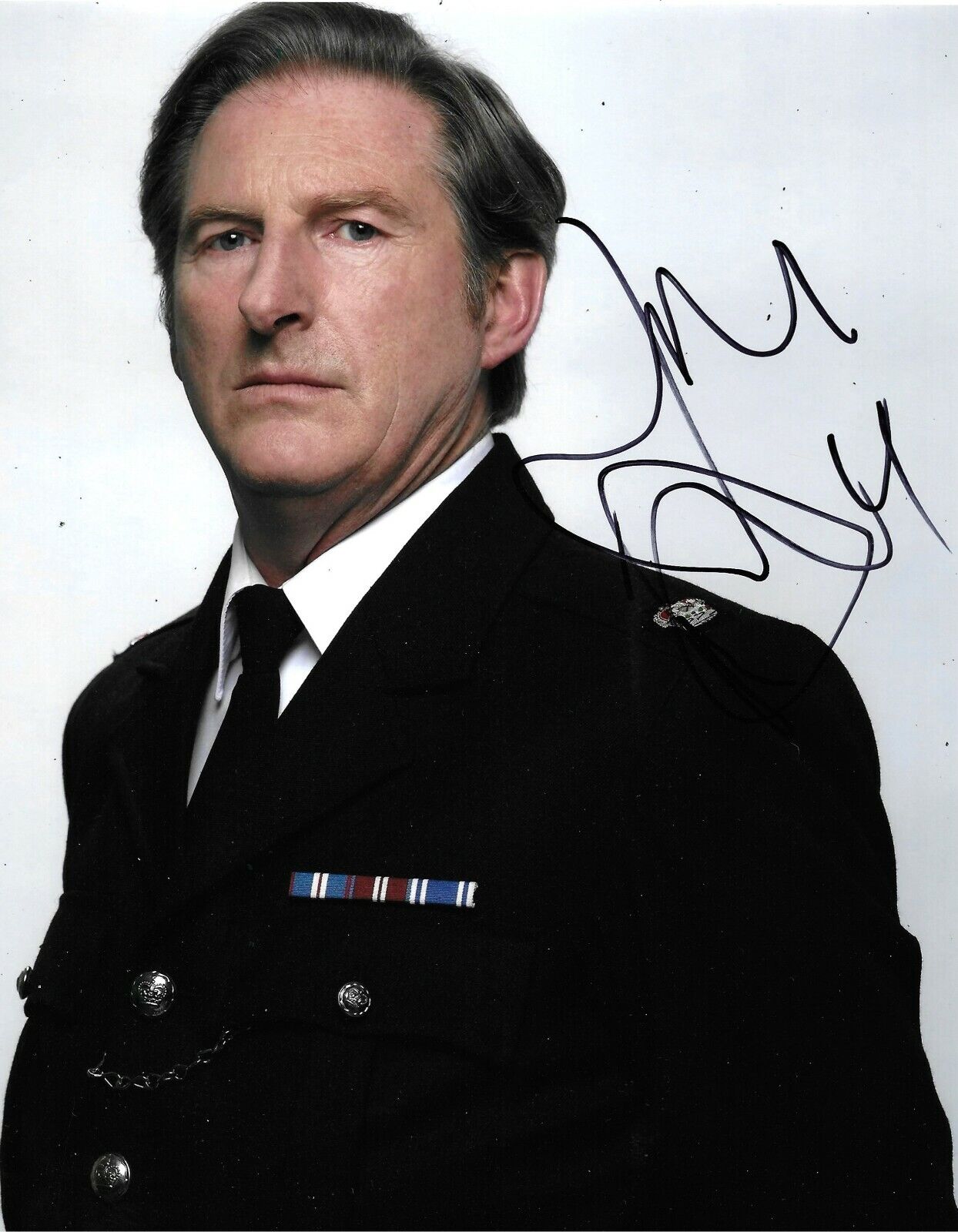 Adrian Dunbar Signed Line Of Duty 10x8 Photo Poster painting AFTAL