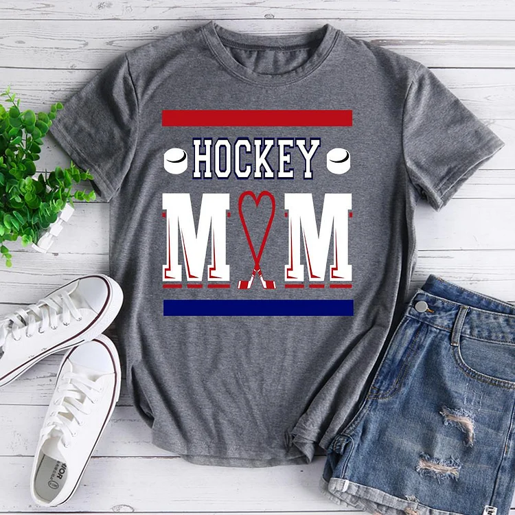 Hockey Mom T-Shirt-07829-Annaletters