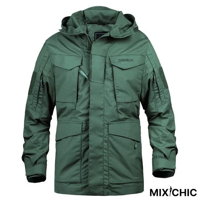 Brand Camouflage Male Clothing Us Army Tactical Men's Windbreaker Hoodie Field Jacket Outwear