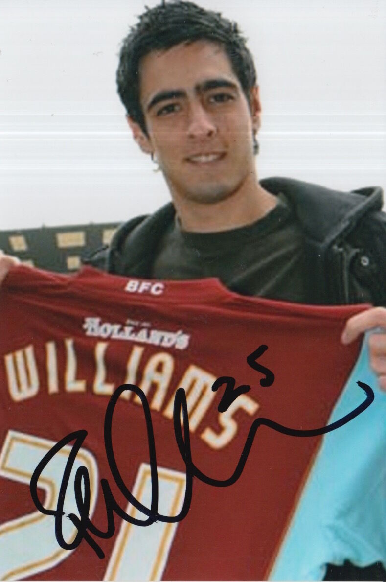 BURNLEY HAND SIGNED RHYS WILLIAMS 6X4 Photo Poster painting 1.