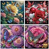 (US Local)4pcs/set Butterfly Flower-Crystal Rhinestone Diamond Painting(40x40cm)
