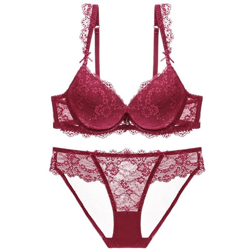 Large Underwear Set Sexy Push Up Small Size Bra