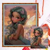 >SALE<Full Embroidery Eco-cotton Thread 11CT Counted Elf Girl Cross Stitch 40x50cm