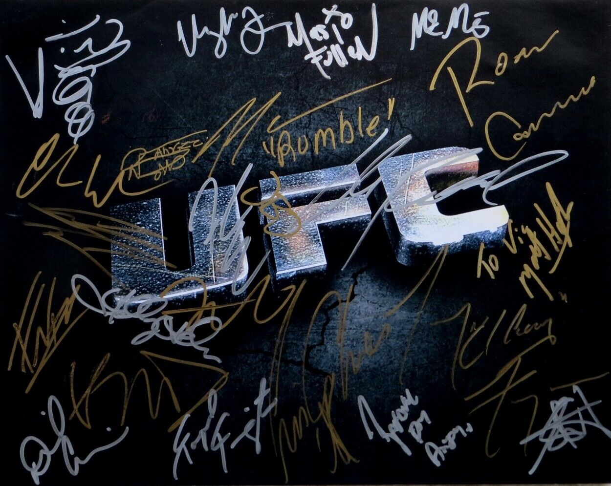 UFC Multi Signed Autographed 11X14 Photo Poster painting 23 Autos Cormier Barao Holm w/COA