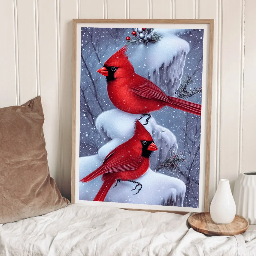 Diamond Painting - Full Round Drill - Cardinal(Canvas Size|30*40cm)