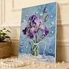 (30x40cm)DIY Pearl Painting Framed Flower Handmade Pearl Material Art Kit Living Room Decor