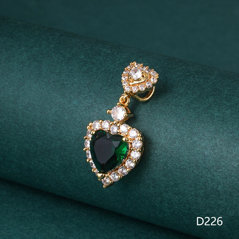 1 Piece 1-2cm Copper Zircon Geometric Jewelry Accessories Pendant