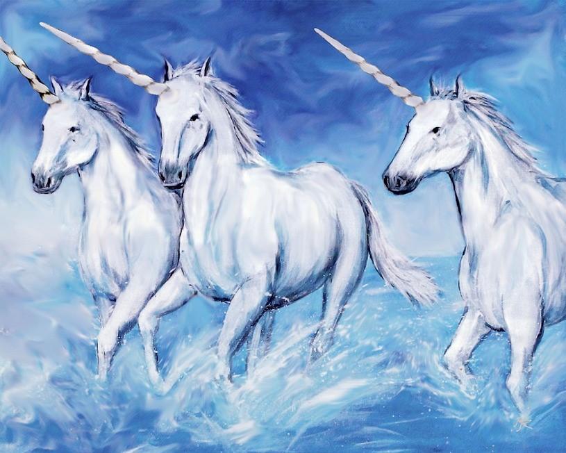 

Three Unicorns – Paint By Numbers - 40*50CM, 501 Original