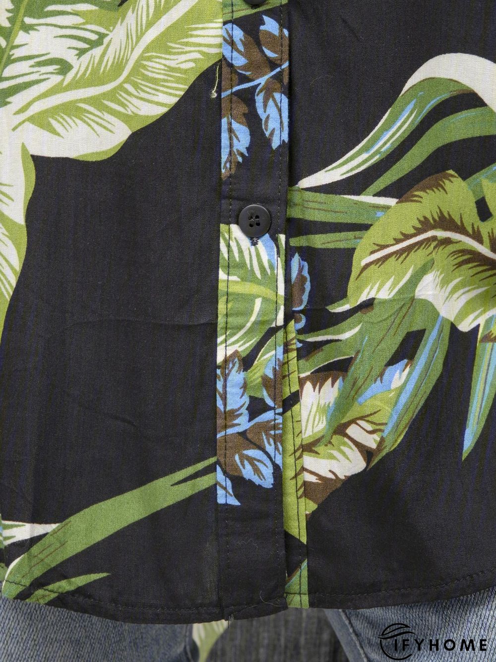 Black Cotton Boho Tops Tunics | IFYHOME