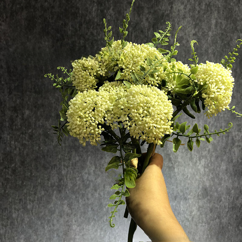 Tegooe Simulation Oat Fruit Cluster Artificial Floral Greenery Bouquet for Home Decor