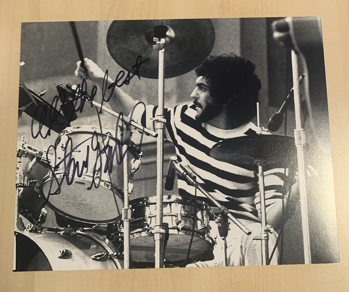 STEVE GADD HAND SIGNED 8x10 Photo Poster painting AUTOGRAPHED STEELY DAN HOF DRUMMER COA