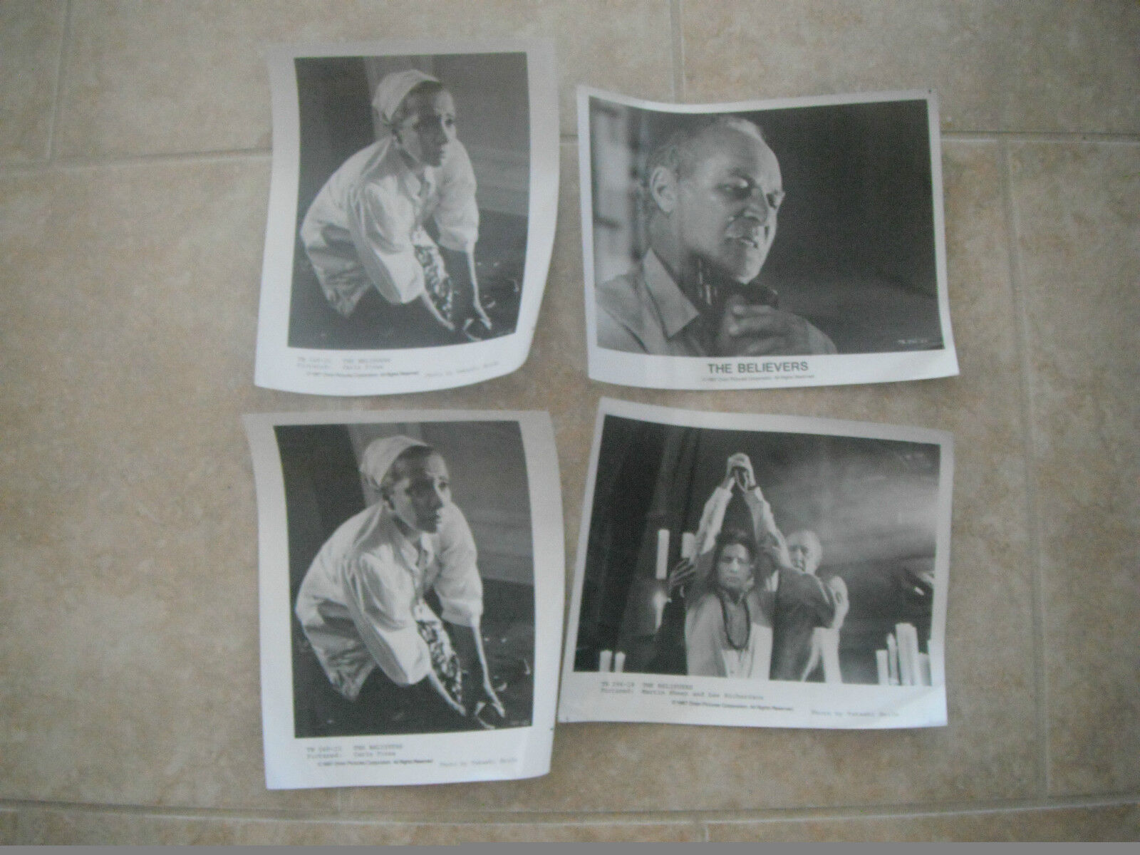 The Believers Sheen Lot of 4 B&W 8x10 Promo Photo Poster painting Lobby Cards