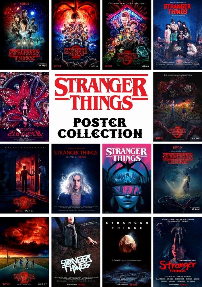 STRANGER THINGS - TV SERIES POSTERS - HIGH QUALITY Photo Poster painting POSTER - GLOSS PRINTS